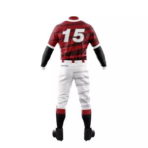 Ensemble d'uniformes d'entraînement en polyester respirant 100% pour hommes, vêtements de sport de baseball et de softball sublimés avec technique imprimée - Product Image 4