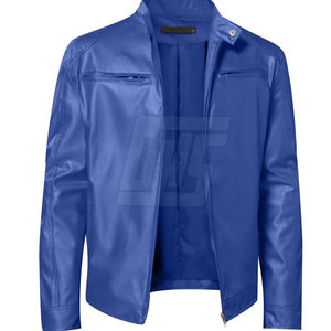 เสื้อแจ็กเก็ตหนังแฟชั่นสำหรับผู้ชายมีซิปและซับในนุ่มสำหรับทุกฤดู - Product Image 2