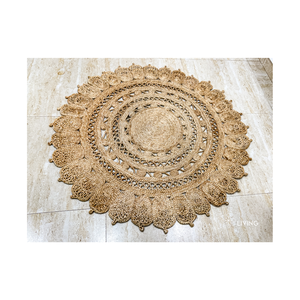 Elegant Jute <b>Rugs</b> for Living Room and Bedroom Natural Handmade Floor Carpet for Modern Interiors - Product Image 1