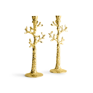 Candelero de Metal con rama de árbol dorado de lujo, candelabro de hierro artístico para el hogar, Hotel, evento, decoración de Navidad - Product Image 1
