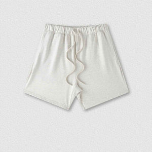 Short en maille avec logo personnalisé en polyester noir à séchage rapide pour l'été 2025 - Product Image 4