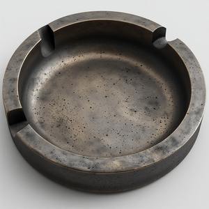 Cendrier en laiton antique de concepteur avec la finition polie et la conception décorative d'artisanat pour les maisons modernes élégantes - Product Image 5