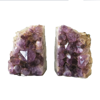 Serre-livres en pierre améthyste géode cristal serre-livres en pierre précieuse agate naturelle guérison chakra pierre grossiste