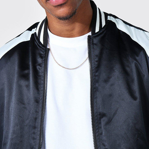 Chaqueta de Satén para Mujer con Logotipo Personalizado de Alta Calidad Hecha en Fábrica, Producto Más Vendido, Chaqueta de Satén de Manga Larga para Hombre - Product Image 5