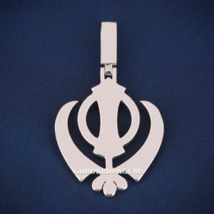 Lujo 925 Plata Khanda colgante Iced Out Moissanite diamante Sikh joyería religiosa personalizado Bling venta al por mayor Hip Hop colgante - Product Image 5