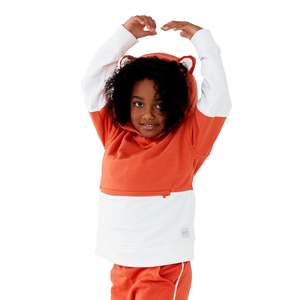 Cubcoats Felpa con Cappuccio 2-in-1 Unisex Flynn la Volpe, Arancione Bruciato, Gioco di Ruolo e Prescolare per Bambini - Product Image 3