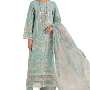 เดรสปาร์ตี้ยาวปักลาย3ชิ้นสำหรับผู้หญิง2025เดรสแมกซี่มีสไตล์ดีไซน์ใหม่ - Product Image 1