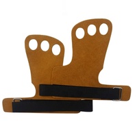 Poignées de musculation en cuir personnalisées avec logo, durables et confortables, pour entraînement de force, équipement de gym, haltérophilie, gymnastique, portables