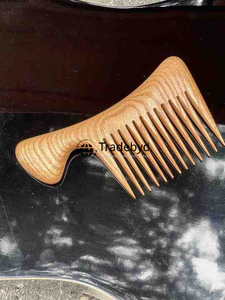 Tradebyd-Peine orgánico de madera para controlar la caspa, peine desenredante para todo tipo de cabello - Product Image 3