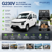 Электрический коммерческий фургон Wuling G230V, 6-местный, запас хода 338 км, прямые поставки с завода