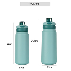 silverjet Stainless Steel Thermos 550ml 700ml Double Wall Vacuum <b>Flask</b> With Handle For Camping Outdoor Use - Product Image 6