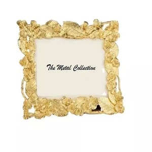 Unique <b>Photo</b> <b>Frame</b> Walls Hanging <b>Metal</b> & Glass for Wall Decor Gold Color Glass <b>Metal</b> <b>Frame</b> Wall Hanging living Room <b>Photo</b> <b>Frames</b> - Product Image 2