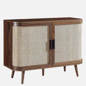 Berlin Solid Wood <b>Sideboard</b> in <b>Walnut</b> Finish for Living Room - Product Image 3