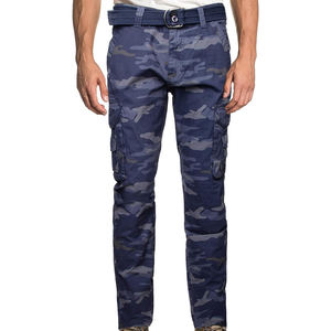Pantalon cargo camouflage décontracté et élégant pour hommes, tissu en coton durable avec rangement multi-poches pour une utilisation quotidienne et extérieure - Product Image 1