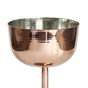 Copa de cobre hecha a mano, copa de vino, aspecto antiguo, copa de vino, color cobre - Product Image 6