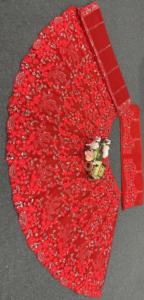 Lehenga Choli élégant et doux à motif papillon, broderie indienne et pakistanaise tendance, travail de paillettes, toile de cancan, patta pour l'été - Product Image 3