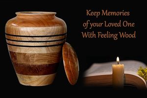 โกศใส่ศพทำด้วยมือสำหรับผู้ใหญ่ขนาดใหญ่ทำจากแก้วโมเสคอลูมิเนียมเคลือบสำหรับผู้ใหญ่ - Product Image 3