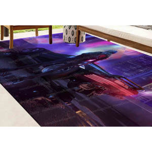 Patchwork Wool <b>Rug</b> Eco-Friendly Traditional Home Decor Thick Anti-Slip Latex Backing Carpet - Product Image 5