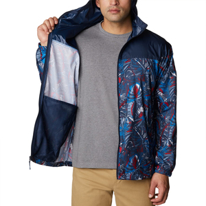 Wholesale Outdoor <b>Stand</b> Collar Quick Dry Windproof Waterproof Lightweight Jacket Men's Polyester Windbreaker Jacket - Product Image 6