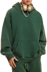 Ensemble sweat-shirt et pantalon de survêtement de haute qualité, poids lourd, délavé à l'acide, personnalisé, en coton français, streetwear pour hommes, 2026 - Product Image 2