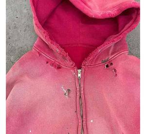 Sudadera con Capucha Unisex de Invierno, Moderna, con Pedrería Brillante, Logotipo de Cristal, Personalizable, de Algodón y Felpa, Gran Venta, Alta Calidad - Product Image 4