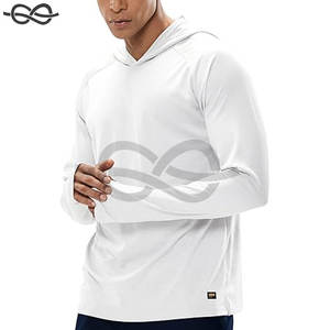 Sudadera con capucha de protección solar UPF 50 + para hombre, Camisa ligera de secado rápido de manga larga, capucha, agujeros para los pulgares, pesca, senderismo, correr, deportes al aire libre - Product Image 1