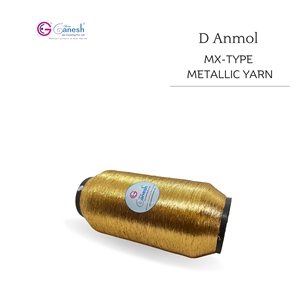 MX-Type D Anmol Lurex Fil de nylon Fil métallique haute ténacité pour broderie, couture, tricotage, tissage - Product Image 1