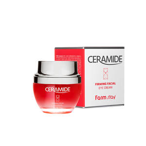 [Mejor] FarmstayCeramide Crema reafirmante para los ojos faciales 50ml Cuidado de las arrugas Belleza coreana Cuidado DE LA PIEL coreano Ampolla Suero Loción Tónico - Product Image 2
