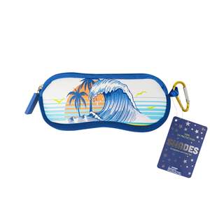 Étui à lunettes de soleil pour enfants Luv Her, personnalisable OEM/ODM, beige, PC, protection UV classique, thème surf cool, prix direct usine - Product Image 1