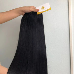 Vente en gros extensions de cheveux naturels droits pleine épaisseur trame à la machine cheveux humains vietnamiens bruts fabricants directs - Product Image 1