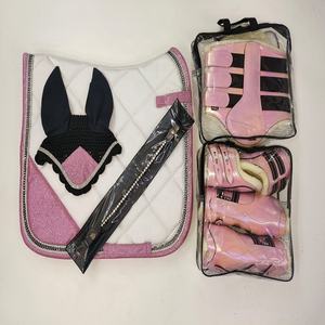 ชุดแผ่นรองอานม้าโพลีคอตตอนปรับแต่งได้พร้อมกระดิ่งและเอ็นที่คลุมกันบินสำหรับกีฬาขี่ม้า - Product Image 4