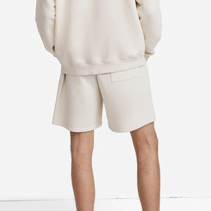 Vêtements de sport 100% coton pour hommes, short d'entraînement à séchage rapide avec logo personnalisé, short de course de rue avec motif solide, style de rue haute - Product Image 2