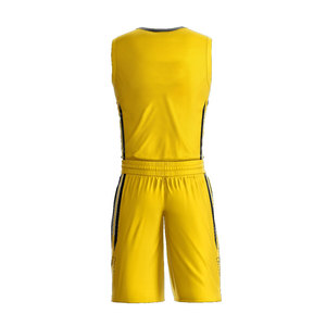 ชุดบาสเก็ตบอลแบบยูนิเซ็กซ์ ดีไซน์ล่าสุด สีพื้น ไซส์ใหญ่ ระบายอากาศ ป้องกันรังสียูวี แห้งเร็ว MOQ ต่ำ รับสกรีนชื่อทีม - Product Image 2