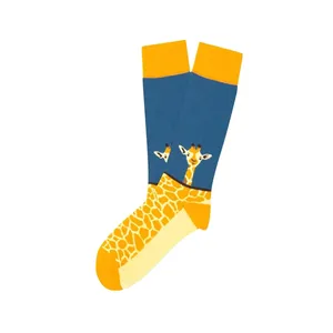Colorful Giraffe-Print <b>Socks</b> <b>Long</b> and Short Striped Breathable Cute Embroidered Knee-Length <b>Socks</b> for Daily Use for Winter - Product Image 1