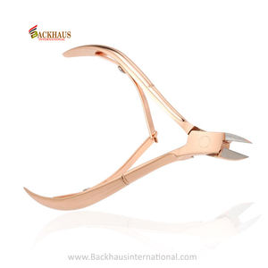 Pince coupe-ongles en or rose de 4 pouces pour manucure et pédicure Pince à cuticules avec lames tranchantes en acier inoxydable pour doigts - Product Image 3