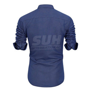 เสื้อลำลองสำหรับผู้ชายเสื้อแขนยาวผ้าฝ้ายระบายอากาศเป็นมิตรกับสิ่งแวดล้อมแห้งเร็วน้ำหนักเบา100% ทนทาน - Product Image 2