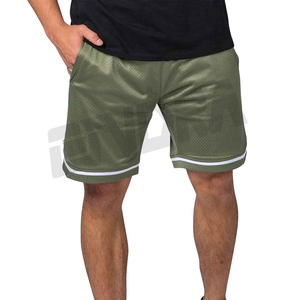 กางเกงขาสั้นเอวยางยืดทรงหลวมสำหรับผู้ชายตัดลายทางเป็นแรงบันดาลใจจากสไตล์สปอร์ตวินเทจเหมาะสำหรับเสื้อผ้าแนวสตรีทฮิปฮอปและลำลอง - Product Image 1