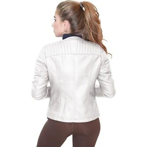 Veste matelassée en cuir véritable souple - Product Image 2