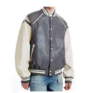 Chaqueta Universitaria de Béisbol Vintage de Talla Grande para Hombre, Parches Personalizados, Logotipo Bordado, Estilo Universitario, Lona, Estilo Urbano - Product Image 6