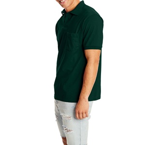 2025 New Premium Breathable Smart Casual Pocket for Shirts Blank Custom Logo Printed Knitted Unisex for Men - Product Image 5