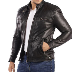Vêtement de mode Veste en cuir pour homme Veste en cuir de haute qualité Logo personnalisé Veste en cuir - Product Image 2