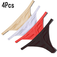 4PCS Ropa interior sexy de algodón para mujeres 22 a 34 pulgadas Cintura Mujeres