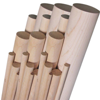 Bastoncini in Legno Grezzo Personalizzabili (Faggio, Noce, Pino) - Bastoni Lucidati Durevoli per Decorazioni Domestiche e Progetti Artistici