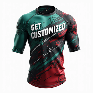 BJJ MMA Kimono De Jiu Jitsu BJJ Rash Guard Unique Sublimé Oeuvre Full Martial Arts Wear - Product Image 5