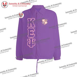 เสื้อโค้ท Kapa Epsilon PSI สำหรับผู้ชายเสื้อโค้ทแจ็คเก็ตโลโก้แบบกรีกออกแบบได้ตามต้องการขนาดใหญ่พิเศษเสื้อโค้ชเสื้อแจ็คเก็ตกันลมเสื้อโค้ท - Product Image 6