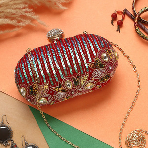 Bolso de mano de trabajo bordado de alta calidad para manualidades de lujo, diseño único para mujeres y niñas, superventas en Qatar, Canadá - Product Image 6