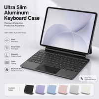Funda con Teclado Inalámbrico Magic Style, Base de Teclado Portátil para Oficina con Chip de Emparejamiento Rápido y Experiencia de Entrada Silenciosa