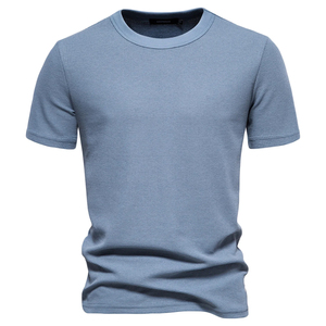 Camisetas con logotipo personalizado para hombre, camisetas de manga corta con cuello redondo y Jersey sólido informal a la moda, camisetas - Product Image 1