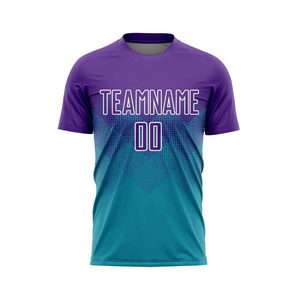 Uniforme de Fútbol Personalizado con Impresión Digital, Conjunto de Camiseta y Pantalones Cortos de Fútbol de Poliéster 100% de Alta Calidad, Secado Rápido, para Entrenamiento Profesional de Equipos - Product Image 5