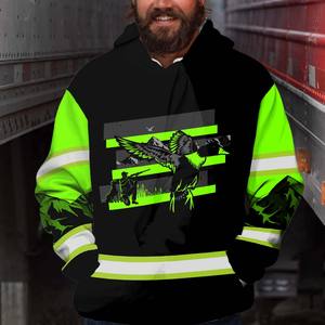 Combinaison de travail pour homme en polyester réfléchissant de haute qualité, taille plus, design élégant et nouveau, streetwear avec réflecteur - Product Image 6